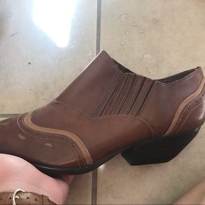 genuine leather booties